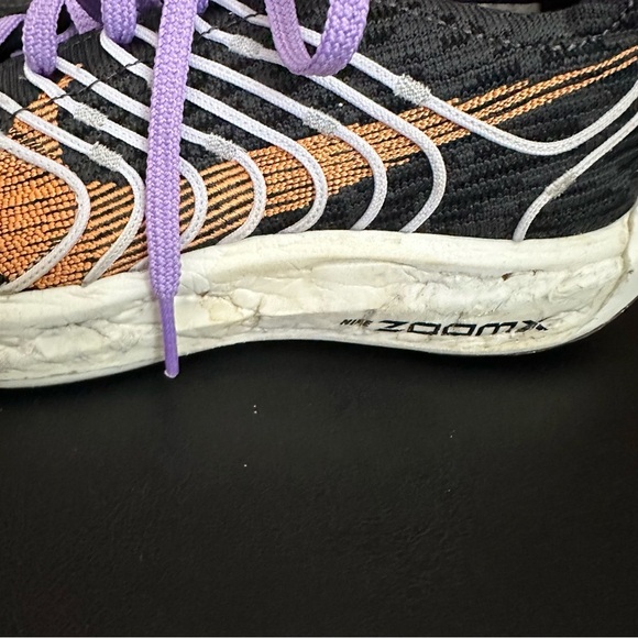 Nike Pegasus Turbo Next Nature Womens 7 Running Shoes Black Orange Athleisure - Picture 3 of 11